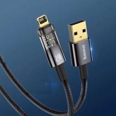 Cáp Sạc Lightning Tự Ngắt Baseus Explorer Series dùng cho iPhone (USB to Lightning, Auto Power-Off, 2.4A)