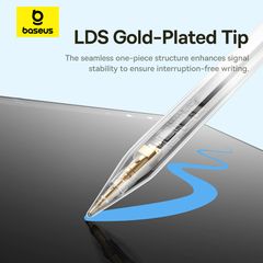 Bút Cảm Ứng Baseus Smooth Writing 3 Wireless Charging Active Wireless Version (Connect via Bluetooth, 17H, Auto Wake by Picking Up, Magnetic Wireless Charging, LDS Gold-Plated Tip)