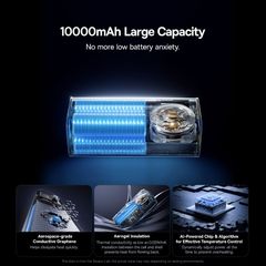 Pin Dự Phòng Baseus EnerGeek GR11 10000mAh 100W (1*Type-C + 1*USB-A + Type-C Retractable Cable, 1.2