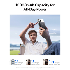 Pin Dự Phòng Không Dây Baseus EnerFill FM12 Qi2 10000mAh 22.5W (Sạc Không Dây Qi2 15W)