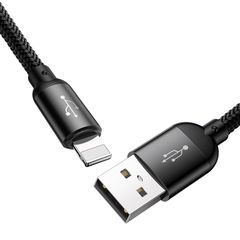 Cáp sạc và truyền dữ liệu tốc độ cao Baseus Three Primary Colors tích hợp 3 đầu kết nối Type C, Android và Lightning ( USB Type A to USB Type C/ Micro USB/ Lightning Fast Charging Cable)