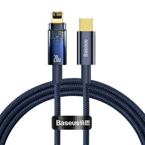 Cáp sạc nhanh tự ngắt Baseus Explorer C to Lightning – PD 20W, sạc và truyền dữ liệu, cho iPhone/iPad