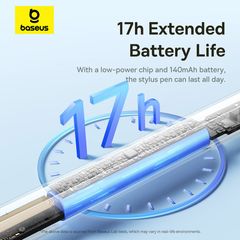 Bút Cảm Ứng Baseus Smooth Writing 3 Wireless Charging Active Wireless Version (Connect via Bluetooth, 17H, Auto Wake by Picking Up, Magnetic Wireless Charging, LDS Gold-Plated Tip)