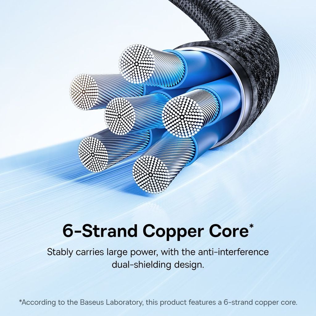 Cáp Sạc Nhanh C to C Baseus Dura Series 240W (48V/5A, 480Mbps)