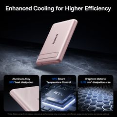 Pin Dự Phòng Không Dây Từ Tính Baseus PicoGo AM31 5000mAh 20W (With Kickstand, Wireless Charging Qi2 15W)