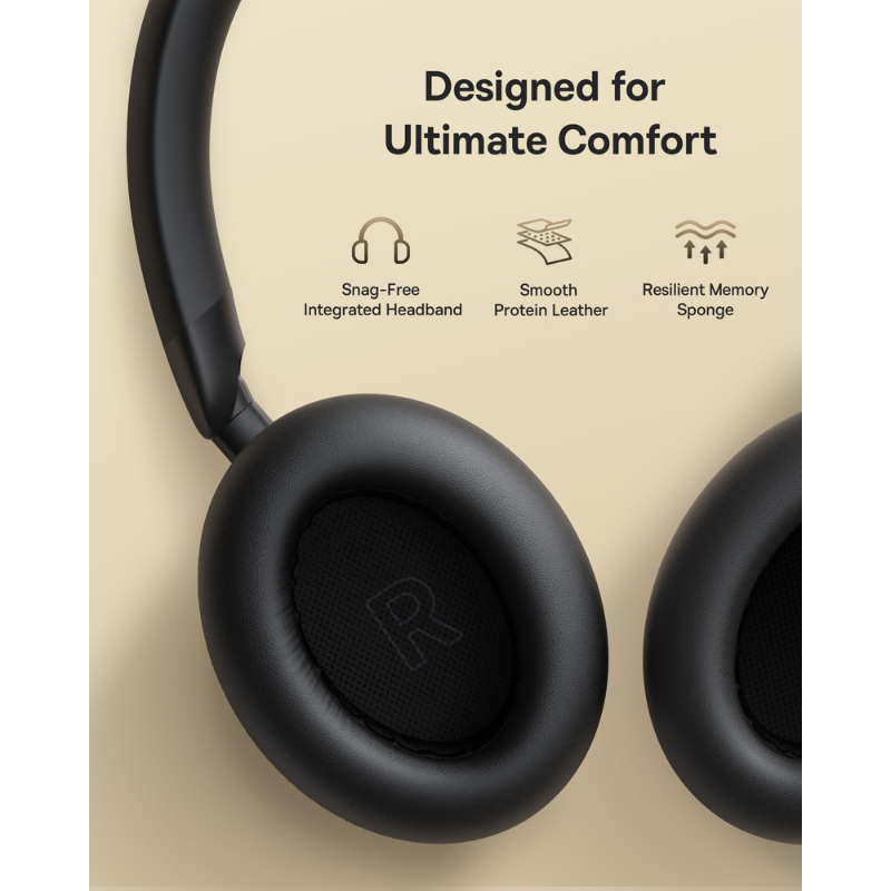 Tai Nghe Chụp Tai Không Dây Baseus Bowie MH1 (Bluetooth v6.0, 80H, -48dB ANC, SuperBass 2.0, Hi-Res Audio, 5-Mic Al Clear Calls, Smart App Control)