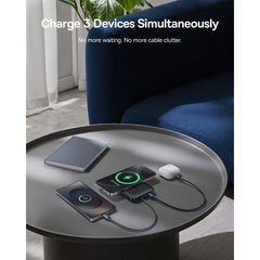 Pin Dự Phòng Không Dây PicoGo AM61 10000mAh 45W (Qi2.2 25W Certified, with Type-C Built-in Cable)