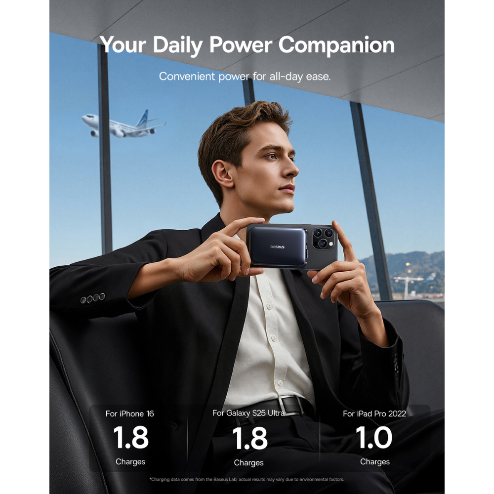 Pin Dự Phòng Không Dây PicoGo AM61 10000mAh 45W (Qi2.2 25W Certified, with Type-C Built-in Cable)