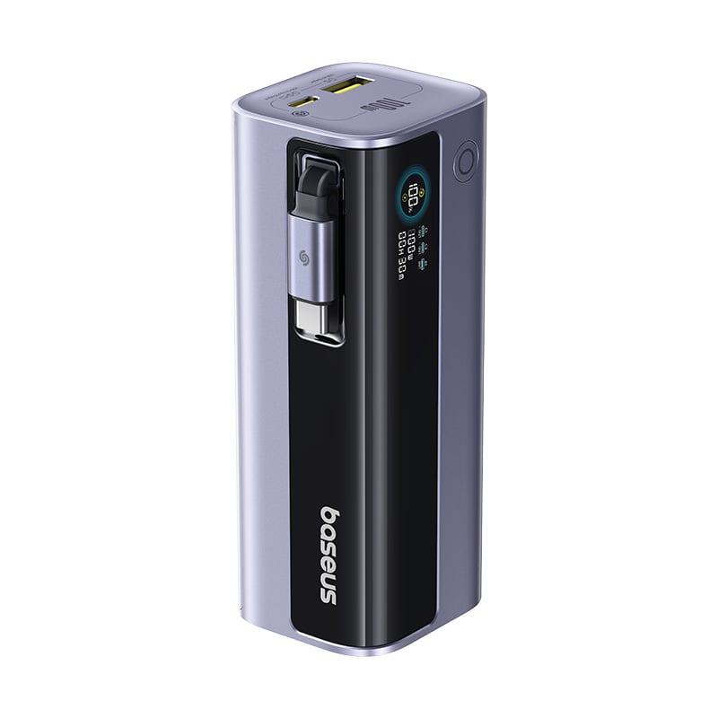 OS-Baseus EnerGeek GR11 Power Bank with Retractable Cable 10000mAh 100W Space Grey( PPCJB-10A0 ) ( tích hợp cáp dây rút ) OS-Baseus EnerGeek GR11 Power Bank with Retractable Cable 10000mAh 100W Space Grey( PPCJB-10A0 ) ( tích hợp cáp dây rút )
