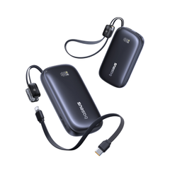 Pin Dự Phòng Baseus EnerFill FC21 Qpow 3 Ultra 10000mAh 45W (Digital Display, with C to iP Detachable Cable)