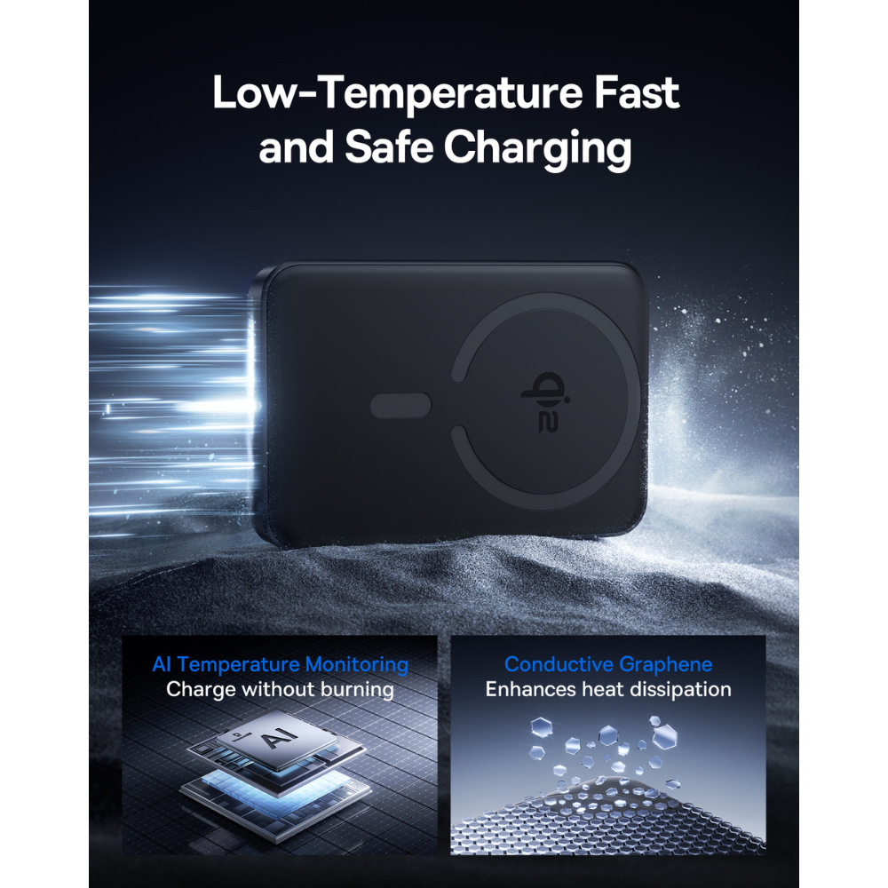 Pin Dự Phòng Không Dây Baseus EnerFill FM12 Qi2 10000mAh 22.5W (Sạc Không Dây Qi2 15W)