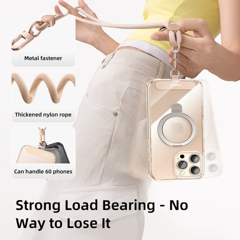 Dây Đeo Điện Thoại Baseus Let's Go (Auto-Locking, 3-Point Telescopic Buckle for Flexible Adjustment, 20KG Load-Bearing, 35-70cm)