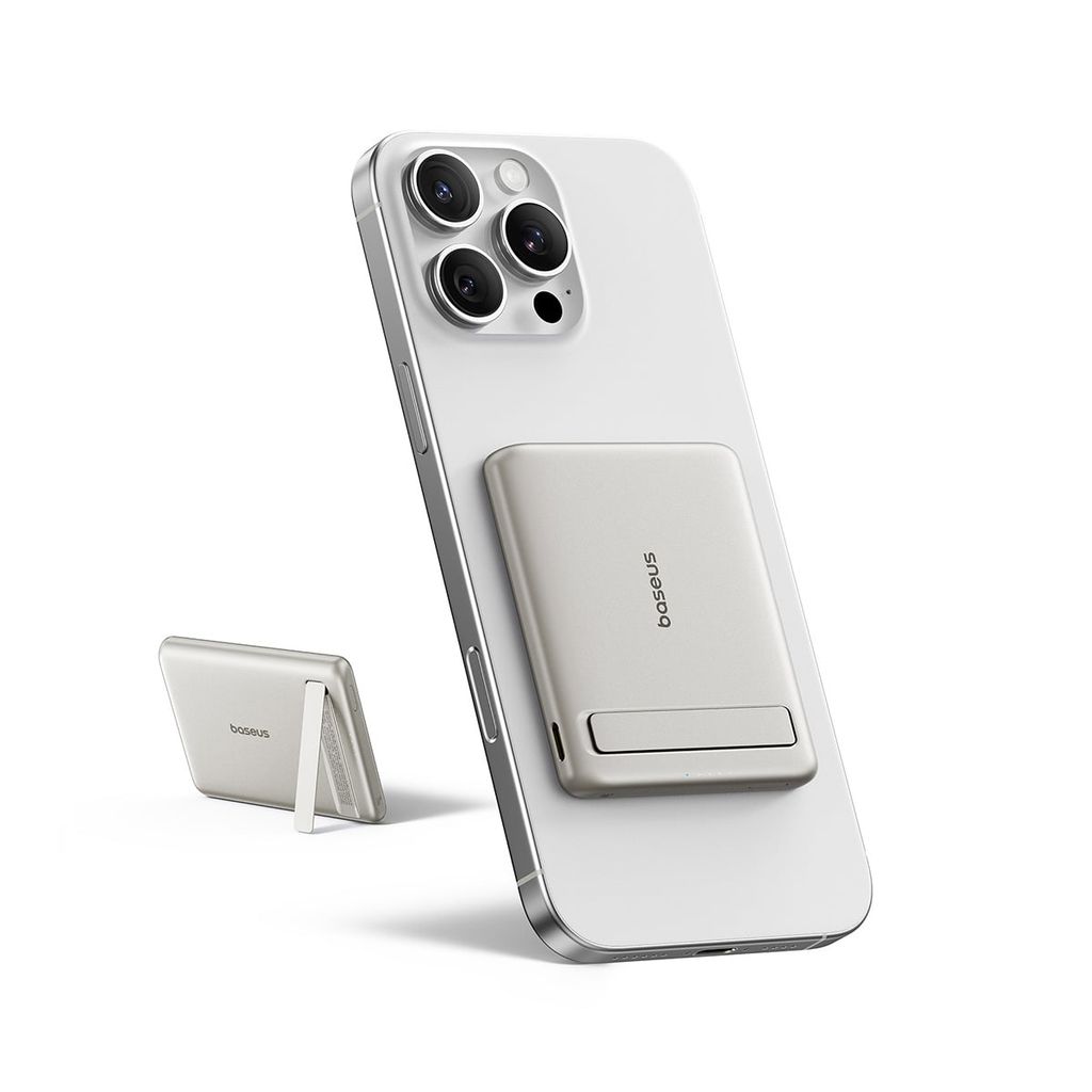 Pin Dự Phòng Không Dây Từ Tính Baseus PicoGo AM31 5000mAh 20W (With Kickstand, Wireless Charging Qi2 15W)