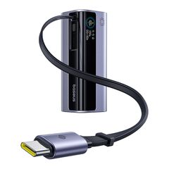 Pin Dự Phòng Baseus EnerGeek GR11 10000mAh 100W (1*Type-C + 1*USB-A + Type-C Retractable Cable, 1.2