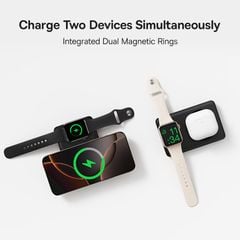 Pin Dự Phòng Không Dây Baseus EnerFill FT11 10000mAh 27W (15W Wireless Charging, for iWatch and Phone, Includes C to C 60W 30cm Cable)