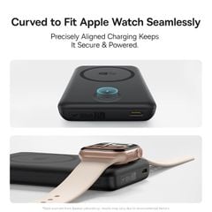 Pin Dự Phòng Không Dây Baseus EnerFill FT11 10000mAh 27W (15W Wireless Charging, for iWatch and Phone, Includes C to C 60W 30cm Cable)