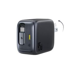 Củ Sạc Nhanh Baseus EnerCore CJ11 45W (1*Type-C port + 82cm Type-C Built-in Cable, AI-Powered Real-Time Monitoring)