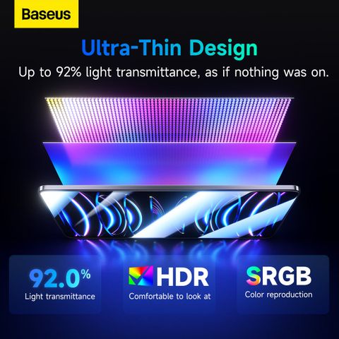 Kính Cường Lực Baseus Crystalline Series HD Tempered Glass Screen Protector for iPad Pro (2024) 11″ (with dust-proof installation tool)