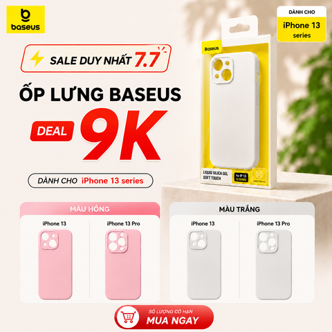 Ốp lưng Baseus Liquid Silica Gel cho iPhone 13 – Silicone thế hệ mới, mềm mại, chống dơ, chống trầy xước nhẹ