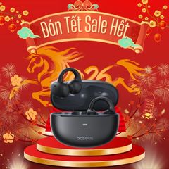 Tai nghe Bluetooth TWS Baseus Bowie MC1 OL Open-Ear (Bluetooth v5.4, 9H, Al Bass-Enhancement Algorithm & Full Sound Clarity, IP57, 0.8 mm Large Amplitude, AI ENC, Anti-Drop, 3-Magnet Driver Design, Customizable APP Control)