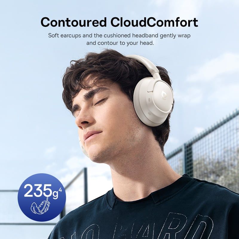 Tai Nghe Chụp Tai Không Dây Baseus Bass BH1 NC (Bluetooth v6.0, 80H, 600mAh, Smart App Control, 4-Layer Noise-Cancelling System, 5-Mic Al Clear Calls, Hi-Res Audio, SuperBass 2.0, Adaptive Hybrid ANC)