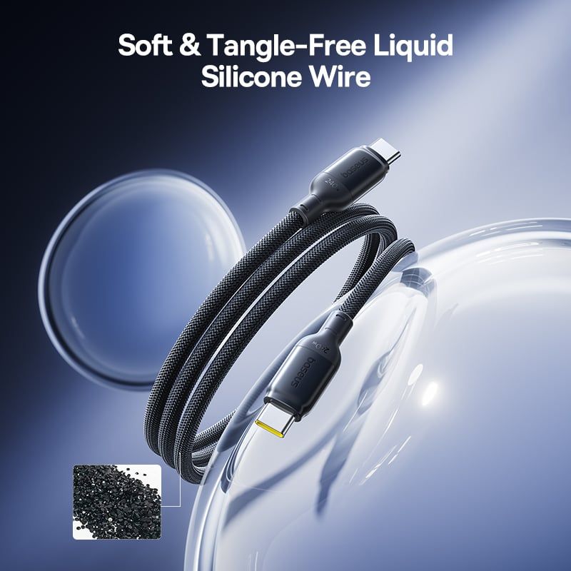 Cáp Sạc Nhanh C to C Baseus PicoGo 240W (Nylon Braided Cable)