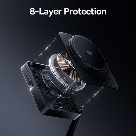 Đế Sạc Đứng Không Dây 3-in-1 Baseus PicoGo AF21 35W (Qi2.2 25W Wireless Charging)