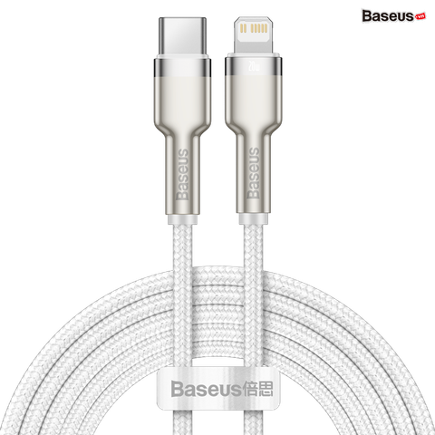 Cáp sạc nhanh C to Lightning 20W Baseus Cafule Metal cho iPhone 12 Series