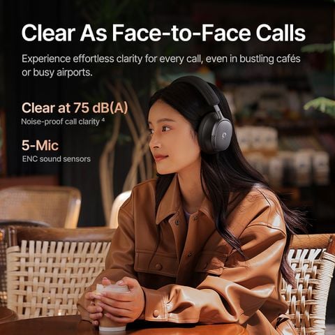 Tai Nghe Chụp Tai Không Dây Baseus Inspire XH1 (Bluetooth v6.1, 100H, Smart App Control, -48dB ANC, 5-Mic ENC, Sound By Bose, Dolby Audio, LDAC, Hi-Res Audio, SuperBass 3.0, SuperBalance 3.0, SoundFit)