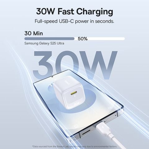 Củ Sạc Nhanh Baseus EnerFill FN22 30W (1*Type-C port, iPhone / iPad / Samsung)