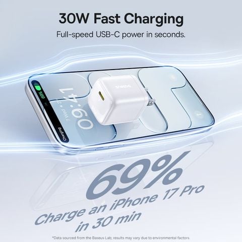 Củ Sạc Nhanh Baseus EnerFill FN22 30W (1*Type-C port, iPhone / iPad / Samsung)