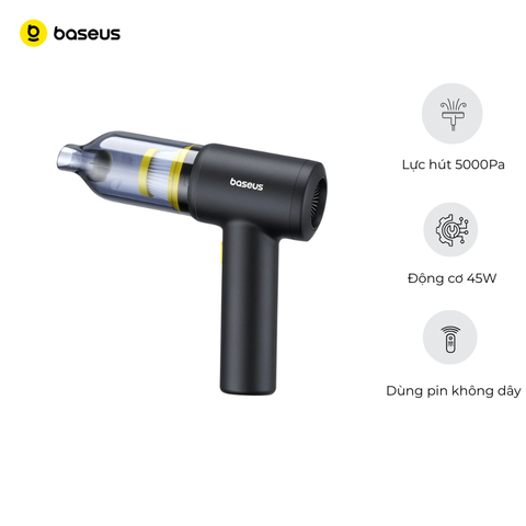 Máy Hút Bụi Cầm Tay Baseus AT Car (45W, 5000pa, 2000mAh*2pcs, <75dB)