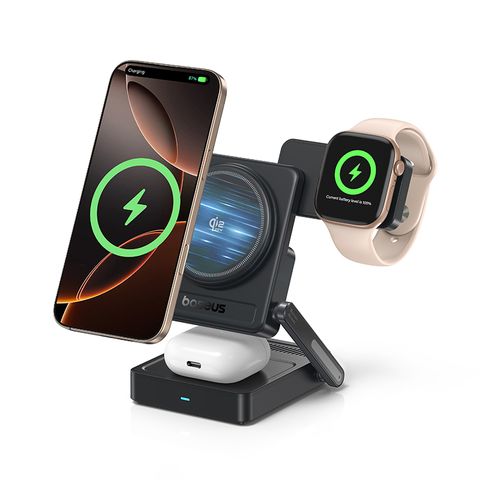 Đế Sạc Đứng Không Dây 3-in-1 Baseus PicoGo AF21 35W (Qi2.2 25W Wireless Charging)