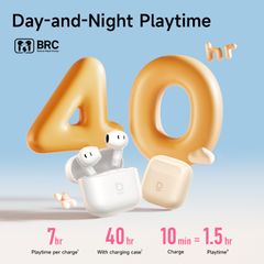 Tai Nghe Không Dây TWS Bass BS2 Lite (Bluetooth v6.0, 7H, SuperBass Boosted Sound, IP55, 2-Mic Sound, Al-Powered  Sensors, Voice Boost, ENC Call Clarity)