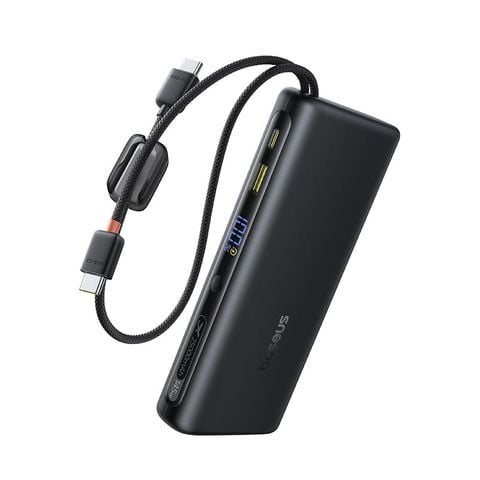 Pin Dự Phòng Baseus EnerFill FC41 25000mAh 145W (Digital Display, with Dual Built-in USB-C Cables, 1*Type-C + 1*USB-A port)