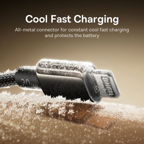 Cáp Sạc Nhanh C to Lightning Baseus Tungsten Gold Air 30W (1.2m/2m, 480Mbps)
