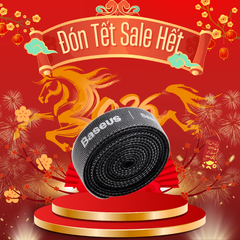 Dây Velcro (dán/ xé) dùng cố định cáp Baseus Rainbow Circle Velcro Straps  ( Reusable Cable Tie Fastening Tape Wire Organizer )