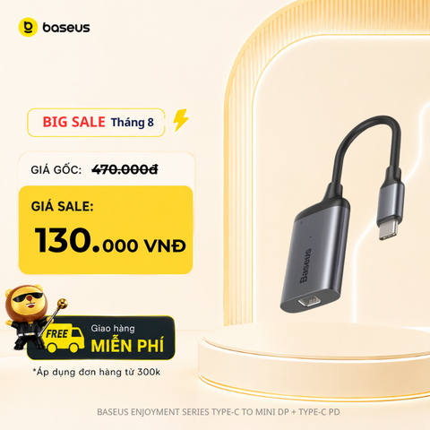 Bộ Hub chuyển đổi Baseus Enjoyment Series Type C HUB Convertor cho Smartphone/ iPad/ Laptop/ Macbook ( Type-C to HDMI/ VGA/ Mini DP + Type C PD)