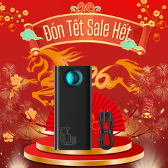 Pin Dự Phòng Công Suất Cao Baseus Amblight Digital Display Fast Charge Power Bank 26800mAh 65W