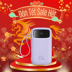 Pin Dự Phòng Sạc Nhanh Baseus Qpow2 Dual-Cable Digital Display 22.5W (10000mAh / 20000mAh)