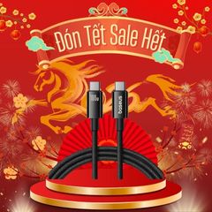 Cáp Sạc Nhanh Baseus Tungsten Gold C to C 100W (20V/5A, USB3.2, 4K@60Hz, 20Gbps)