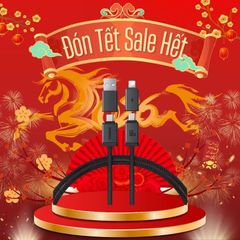 Cáp Sạc Nhanh 4-in-1 Baseus Versatile Two-for-Two U+C to C+L 60W (480Mbps)