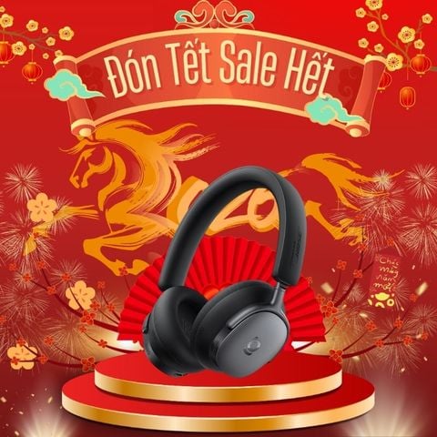 Tai Nghe Chụp Tai Không Dây Baseus Inspire XH1 (Bluetooth v6.1, 100H, Smart App Control, -48dB ANC, 5-Mic ENC, Sound By Bose, Dolby Audio, LDAC, Hi-Res Audio, SuperBass 3.0, SuperBalance 3.0, SoundFit)