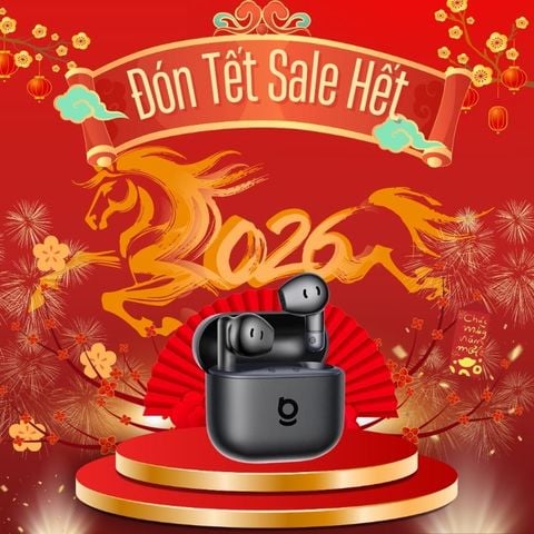 Tai Nghe Không Dây TWS Bass BS2 Lite (Bluetooth v6.0, 7H, SuperBass Boosted Sound, IP55, 2-Mic Sound, Al-Powered  Sensors, Voice Boost, ENC Call Clarity)