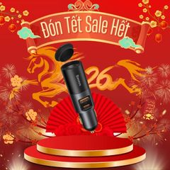 Tẩu sạc nhanh mở rộng 120W Baseus Share Together Fast Charge dùng cho xe hơi (120W, TypeC/USB Port, QC/PD3.0 Car Quick Charger with Cigarette Lighter Expansion Port)