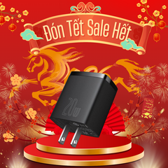 Cốc sạc nhanh siêu nhỏ gọn Baseus Compact Quick Charger 20W (USB + Type C Dual Port, 20W PD/QC 3.0 Multi Quick Charge Support)