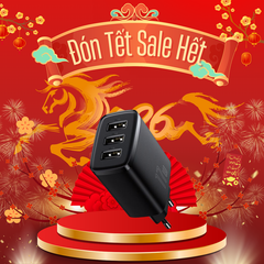 Bộ Sạc Đa Năng Baseus Compact Charger 3 Cổng Sạc 17W