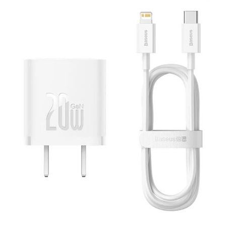 Bộ Sạc Nhanh 20W Baseus GaN5 Fast Charger 1C cho iPhone/Samsung (PD/QC Multi Quick Charge Support, Smart Protect)