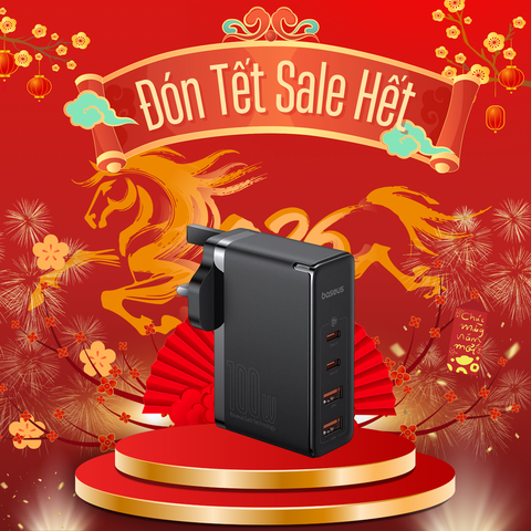 Củ Sạc Nhanh Baseus GaN5 Pro Fast Charger 2C+2U 100W