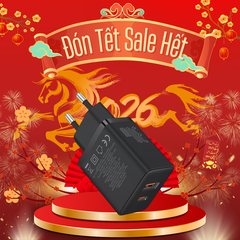 Củ Sạc Nhanh Baseus Cube Fast Charger C+U 30W (EU Plug)